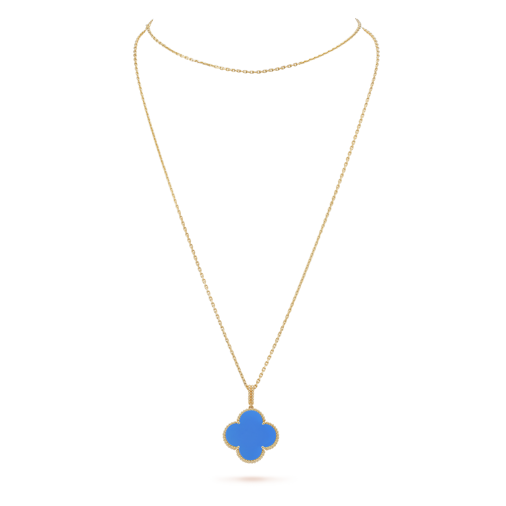18K Magic Alhambra Agate Clover Necklace