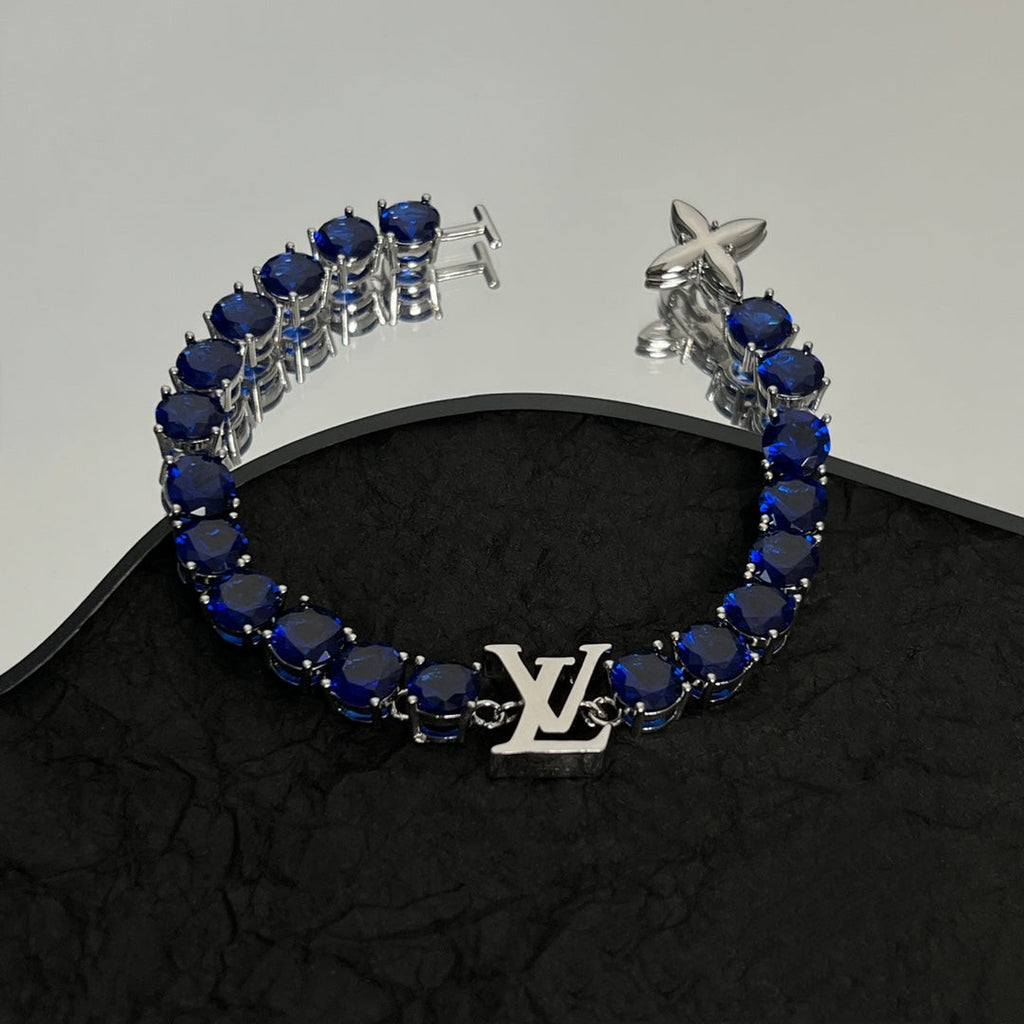 18K Louis Vuitton Crystal Bracelet