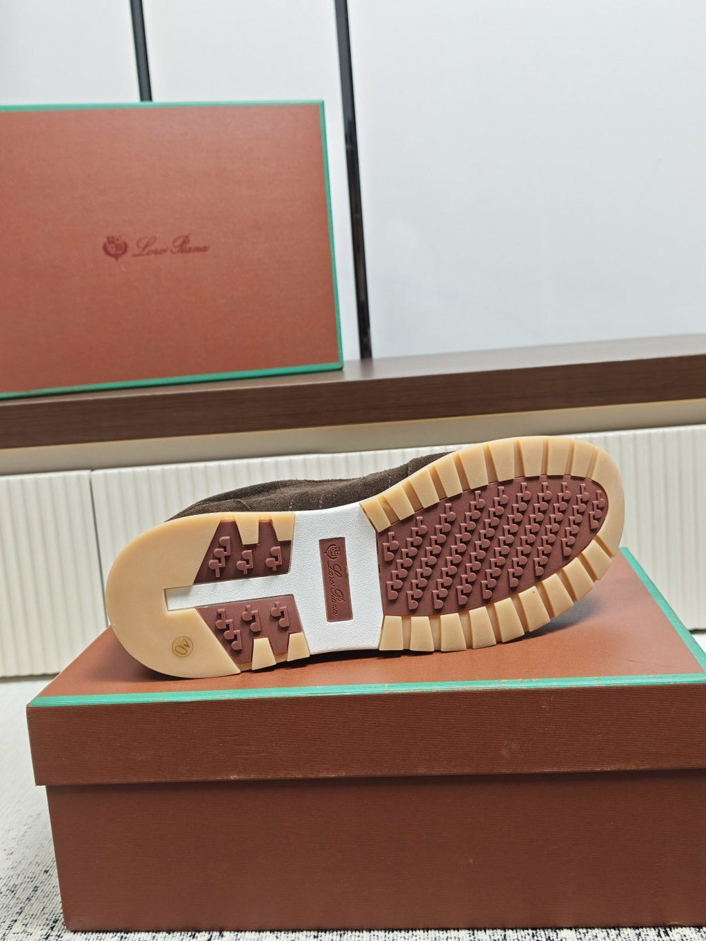 Dark Brown Low-Top Lace-Up Sneakers — detail