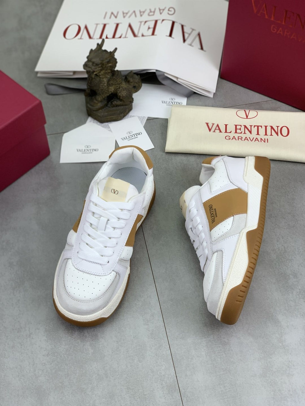 Valentino Color-Block Low-Top Sneakers — front