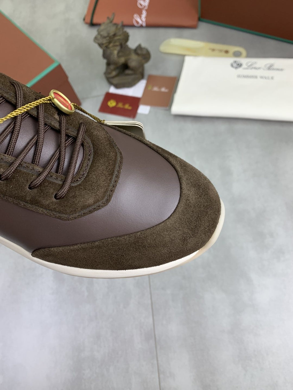 Loro Piana Week End Walk Men's Sneakers — detail