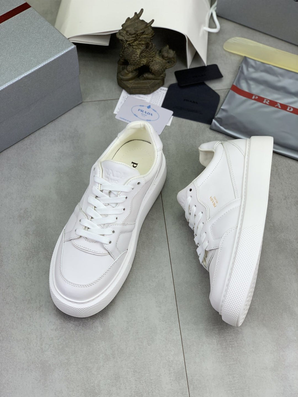 Prada Paneled Low-Top Sneakers — front