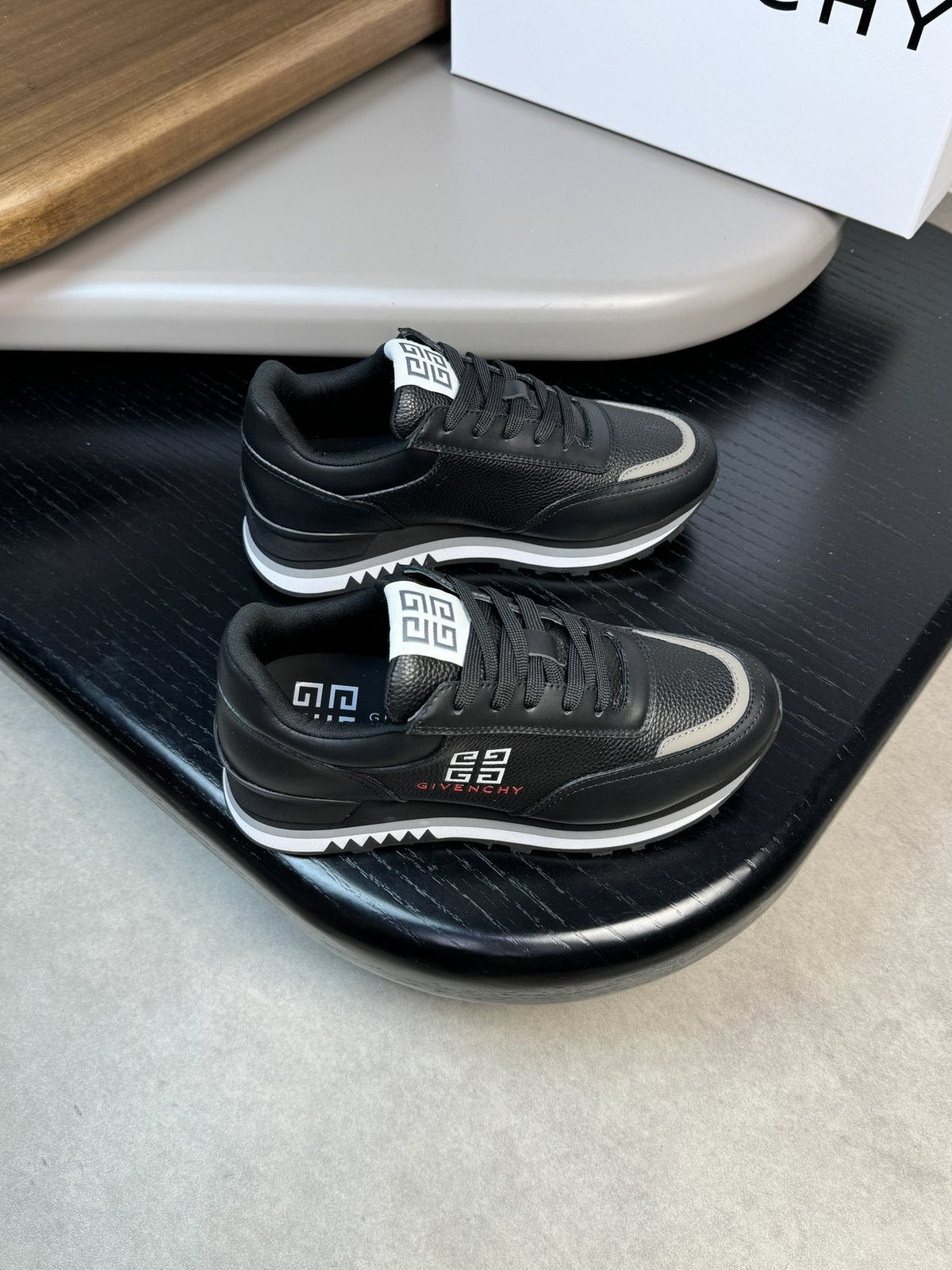Givenchy Paneled Low-Top Sneakers — front
