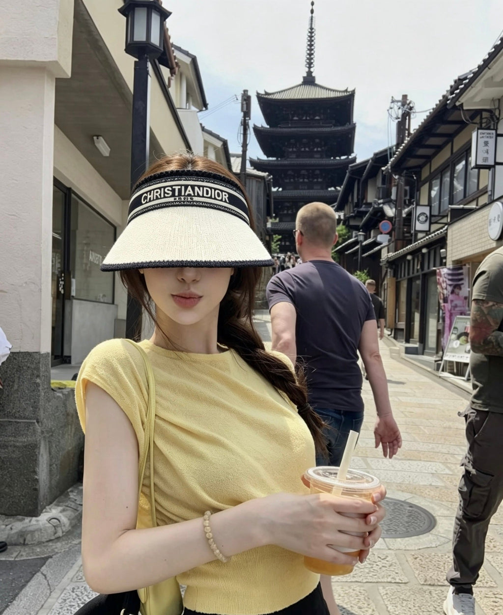 DIOR Knitted Sun Visor Hat