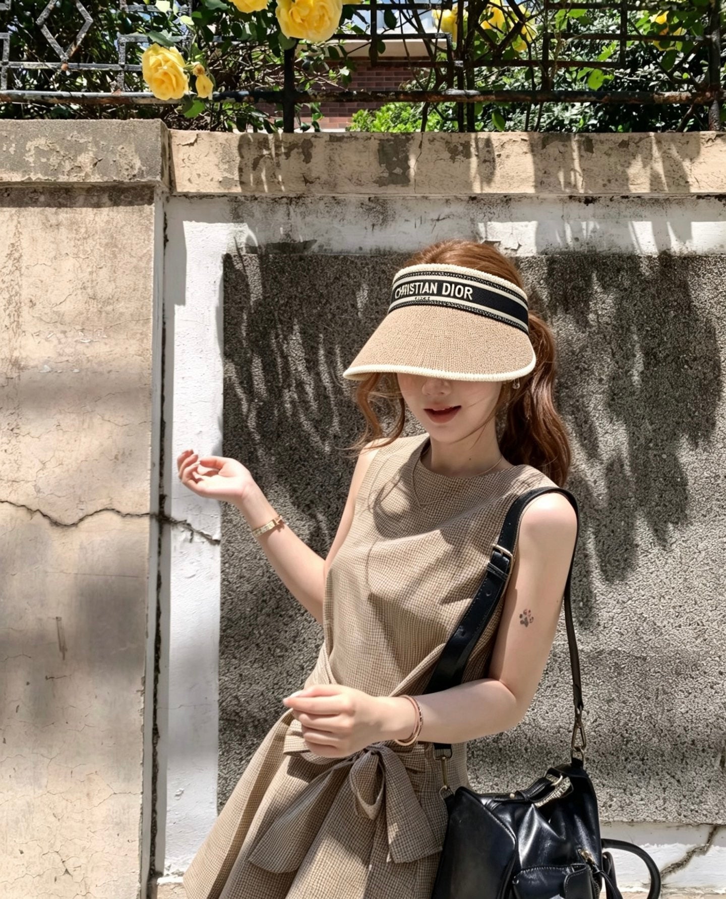 DIOR Knitted Sun Visor Hat