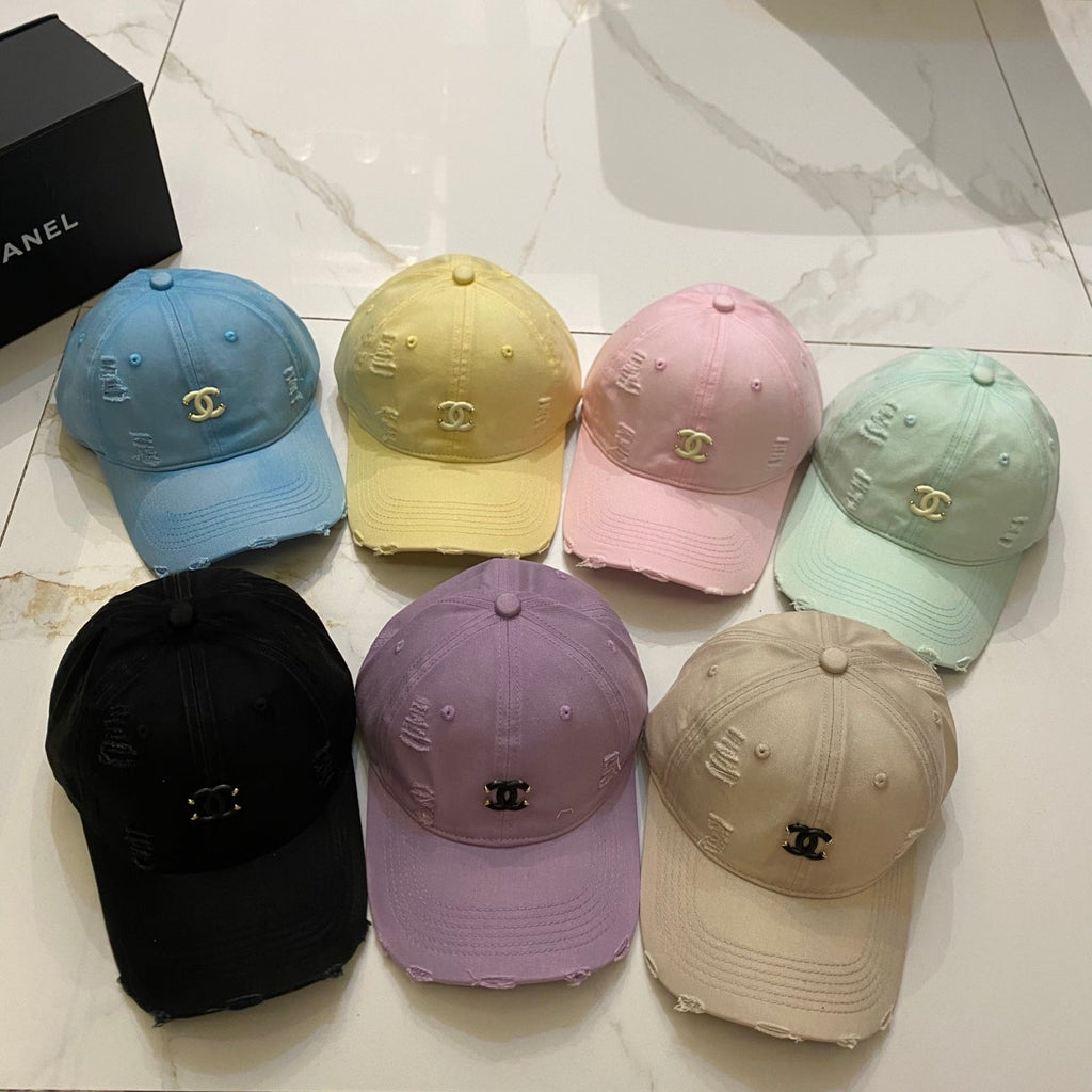 CHANEL Dopamine Color Baseball Cap