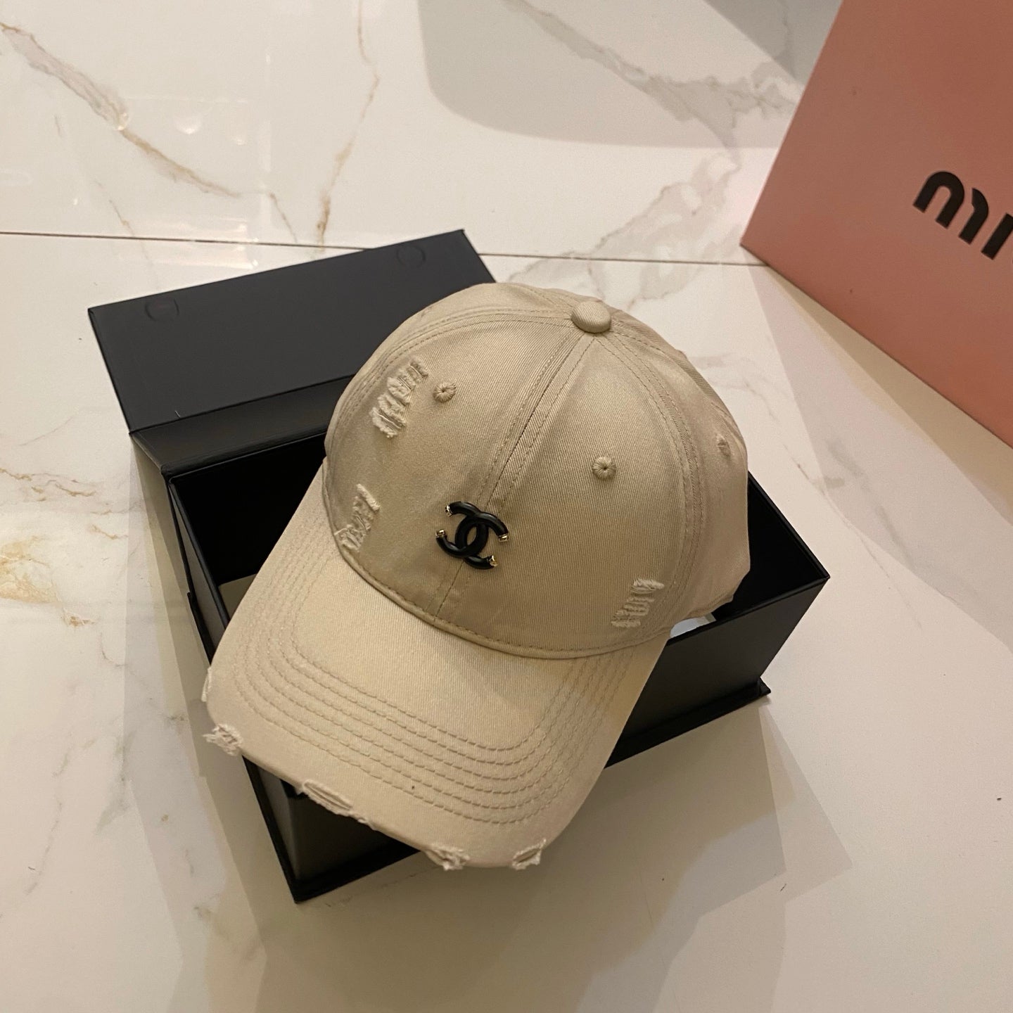 CHANEL Dopamine Color Baseball Cap
