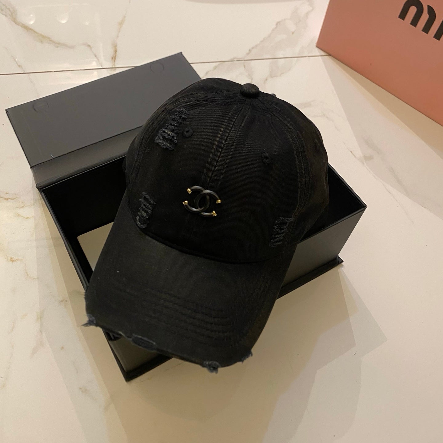 CHANEL Dopamine Color Baseball Cap