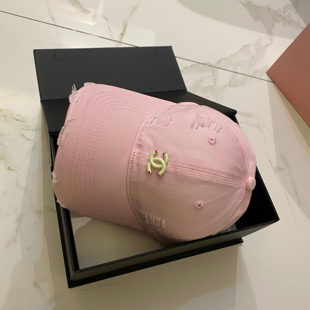 CHANEL Dopamine Color Baseball Cap