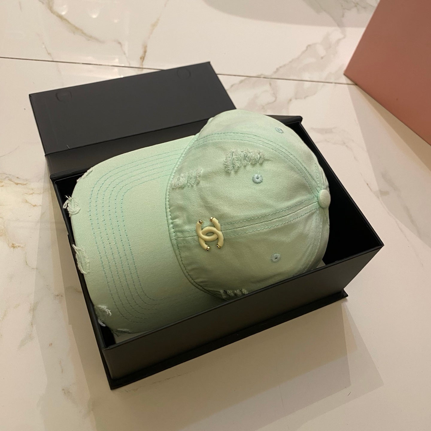 CHANEL Dopamine Color Baseball Cap