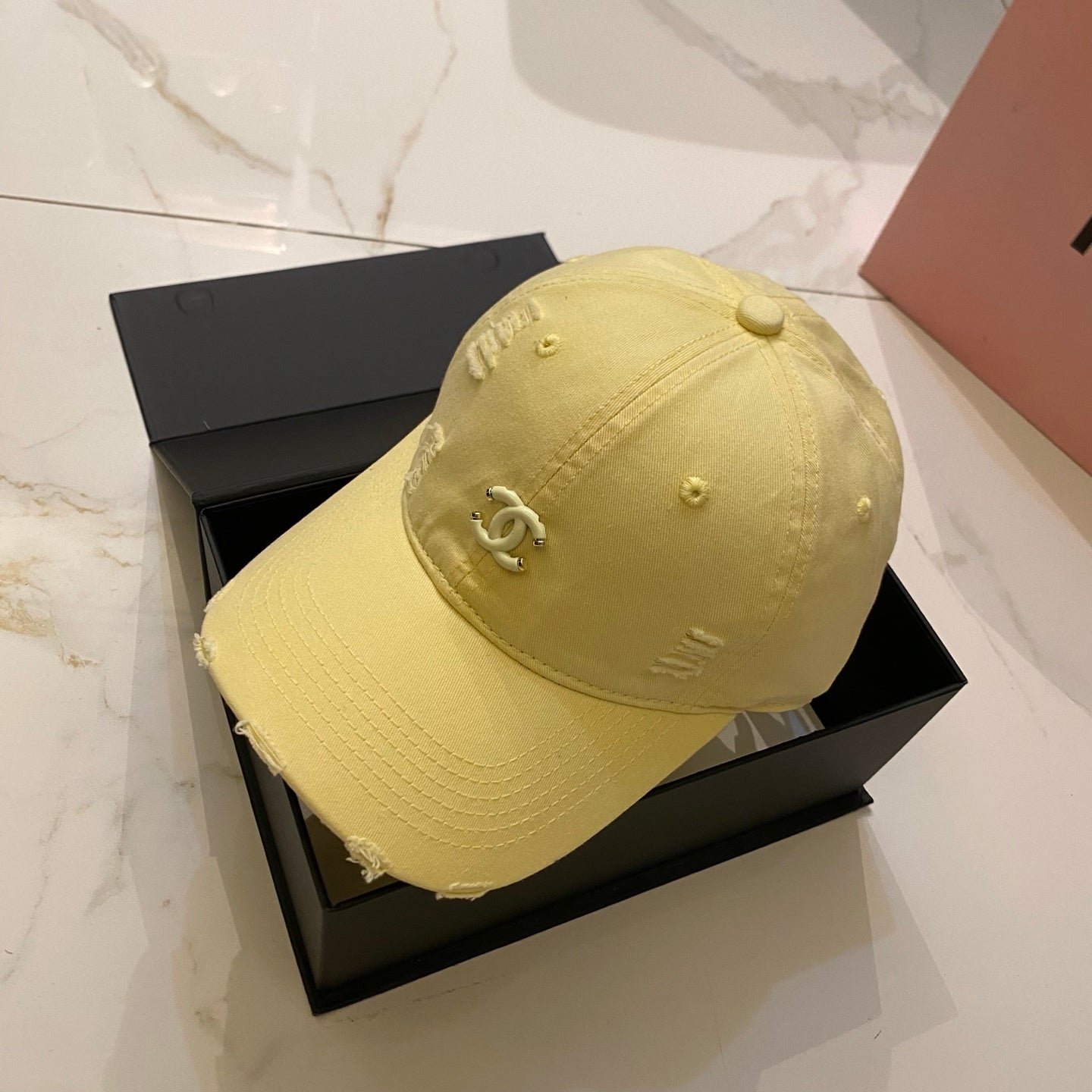 CHANEL Dopamine Color Baseball Cap
