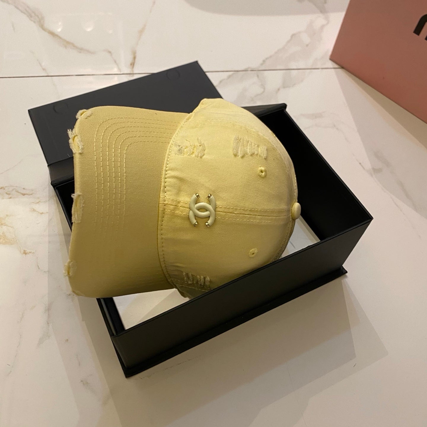 CHANEL Dopamine Color Baseball Cap