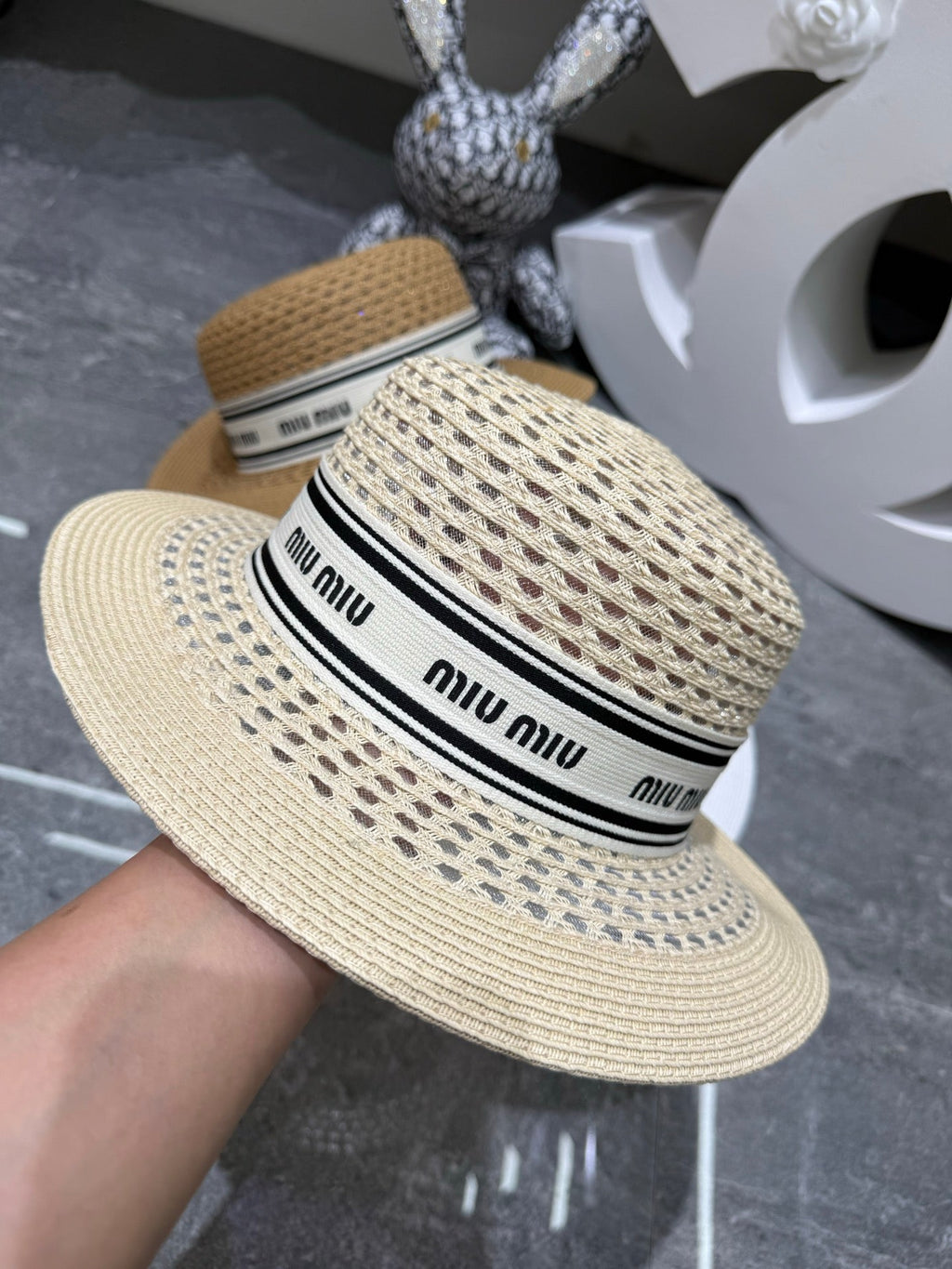 MIU MIU Flat-Top Baseball Cap