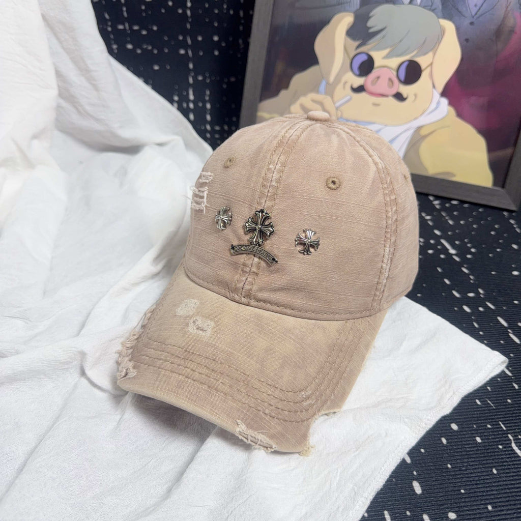 Chrome Hearts Vintage Distressed Baseball Cap