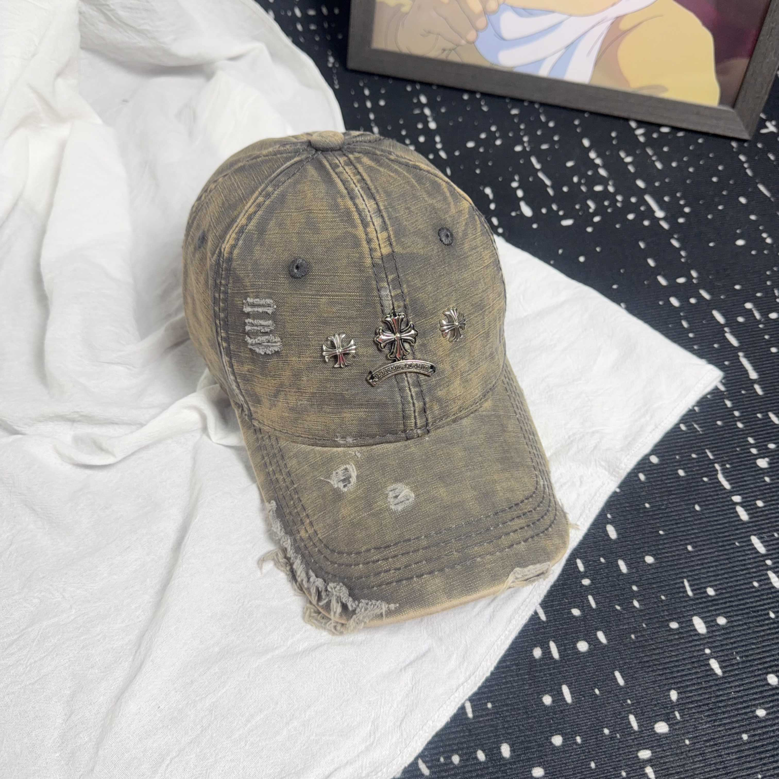 Chrome Hearts Vintage Distressed Baseball Cap